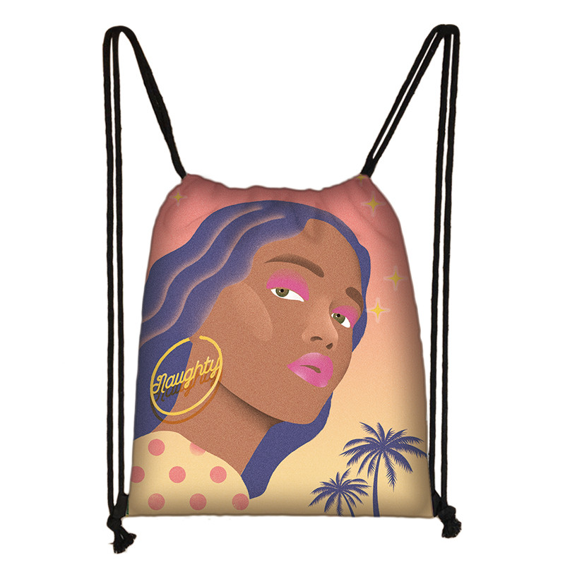 Szabja testre a képet / logót / nevet a személyre szabott húzózsinóros táskán női férfi kauzális hátizsák utazótáska női puha hátú táska