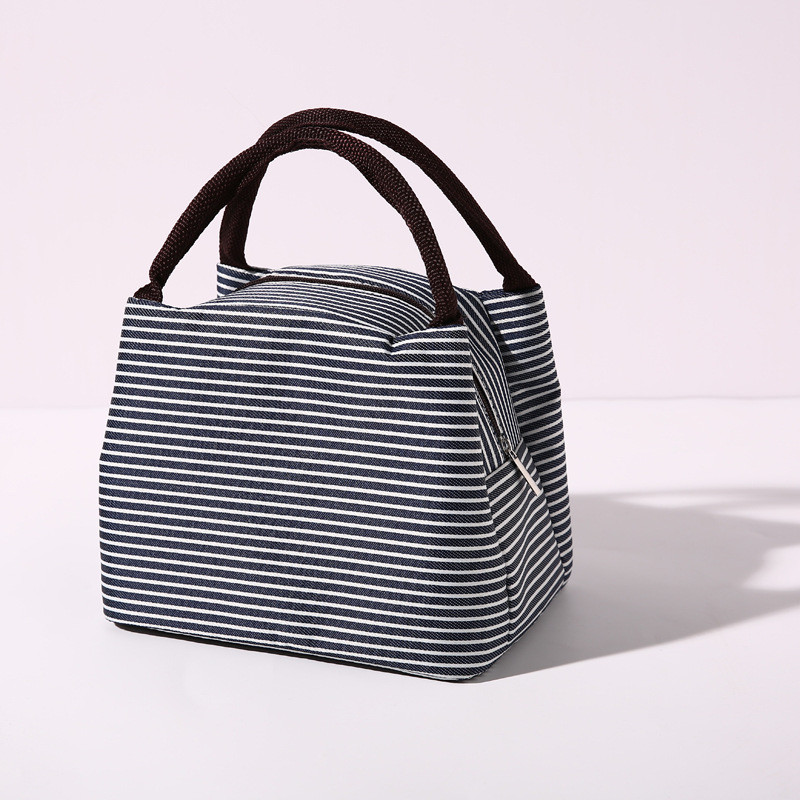 Friss hűtőtáska, hőálló, vízálló nylon hordozható cipzárral zárt oxfordi ebédlőtáskák nők számára kényelmes ebédlődobozos élelmiszertáskák