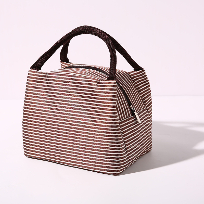 Friss hűtőtáska, hőálló, vízálló nylon hordozható cipzárral zárt oxfordi ebédlőtáskák nők számára kényelmes ebédlődobozos élelmiszertáskák