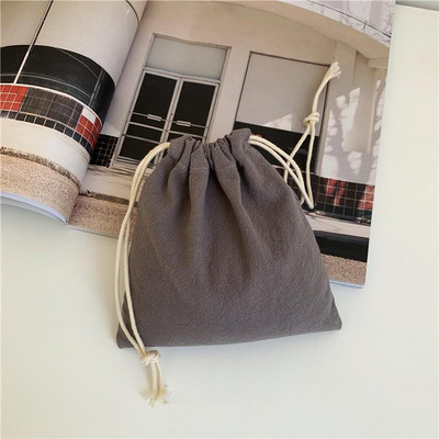 Nova karirana platnena torba s uzicom Mala torba za pohranu Božićni dar Bomboni Organizator nakita Kozmetički novčići Vreće za ključeve Pakiranje