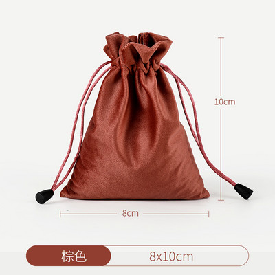 Bársony csomag táskák Organza húzózsinóros ajándéktasakok Esküvői ékszer csomagoló tasakok