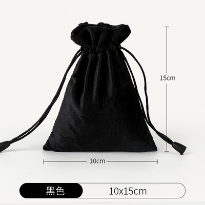 Bársony csomag táskák Organza húzózsinóros ajándéktasakok Esküvői ékszer csomagoló tasakok