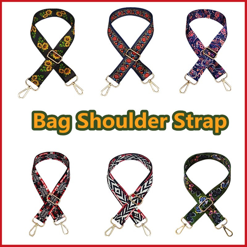 Állítható táskapánt Táskarész tartozékai kézitáskákhoz Nylon öv széles szivárványos vállpánt csere pénztárca láncpántok