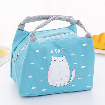Amiqi Fresh Chladiaca Taška Vysokokapacitná Obedárová Krabica Pre Ženy Pohodlná Obedárová Taška Vodotesná Taška s Rybím Vzorom Kawaii Do Práce
