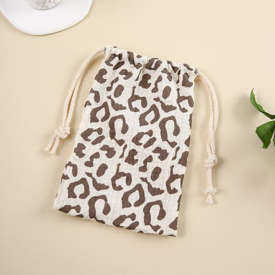 Cute Bear Drawstring τσάντα Βαμβακερά είδη πρώτης ανάγκης για μωρά Τσάντα πάνας Καλλυντικά χαρτικά Τσάντες κορδονιών κορδόνι πουγκί κοσμήματα Organizer