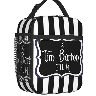 „Beetlejuice Worm Lunch Box“ daugiafunkcė Timo Burtono siaubo filmų šiluminis aušintuvas Maisto izoliuotas pietų krepšys Mokyklos vaikams