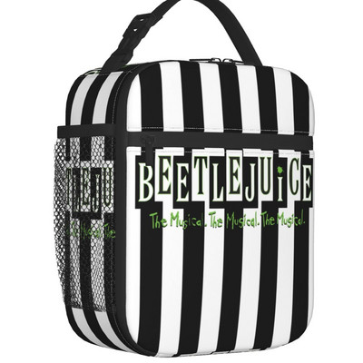 „Beetlejuice Worm Lunch Box“ daugiafunkcė Timo Burtono siaubo filmų šiluminis aušintuvas Maisto izoliuotas pietų krepšys Mokyklos vaikams