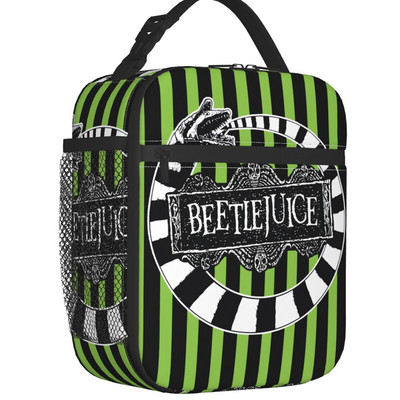 „Beetlejuice Worm Lunch Box“ daugiafunkcė Timo Burtono siaubo filmų šiluminis aušintuvas Maisto izoliuotas pietų krepšys Mokyklos vaikams