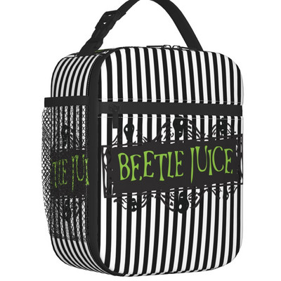 „Beetlejuice Worm Lunch Box“ daugiafunkcė Timo Burtono siaubo filmų šiluminis aušintuvas Maisto izoliuotas pietų krepšys Mokyklos vaikams