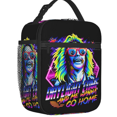 „Beetlejuice Worm Lunch Box“ daugiafunkcė Timo Burtono siaubo filmų šiluminis aušintuvas Maisto izoliuotas pietų krepšys Mokyklos vaikams