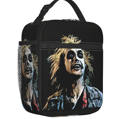 „Beetlejuice Worm Lunch Box“ daugiafunkcė Timo Burtono siaubo filmų šiluminis aušintuvas Maisto izoliuotas pietų krepšys Mokyklos vaikams