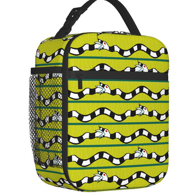 „Beetlejuice Worm Lunch Box“ daugiafunkcė Timo Burtono siaubo filmų šiluminis aušintuvas Maisto izoliuotas pietų krepšys Mokyklos vaikams
