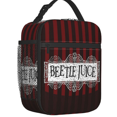 „Beetlejuice Worm Lunch Box“ daugiafunkcė Timo Burtono siaubo filmų šiluminis aušintuvas Maisto izoliuotas pietų krepšys Mokyklos vaikams