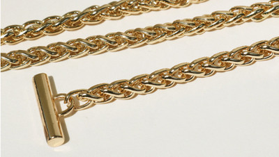 Čelični lanac za torbu - DIY 6 mm zlatna, srebrna, crna, brušena brončana zamjenska naramenica za lanac preko ramena s OT kopčama