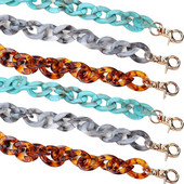 60/120 cm uklonjivi lanac od akrilne smole, remen za torbu za ručnu torbicu DIY zamjenska ručka za žensku torbu, plastične trake, dodaci za torbe