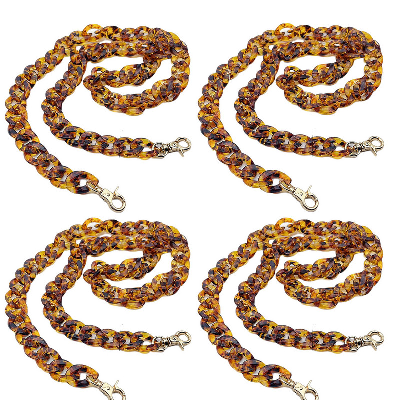 60/120 cm uklonjivi lanac od akrilne smole, remen za torbu za ručnu torbicu DIY zamjenska ručka za žensku torbu, plastične trake, dodaci za torbe