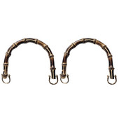 Bambusova ručka za torbice i ručne torbe, ručka za ručnu torbicu u obliku slova U za izradu torbica „uradi sam“ zamjenski dodatak za ručku torbice