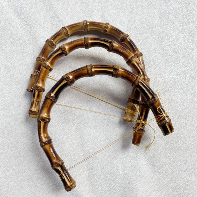 Bambusova ručka za torbice i ručne torbe, ručka za ručnu torbicu u obliku slova U za izradu torbica „uradi sam“ zamjenski dodatak za ručku torbice