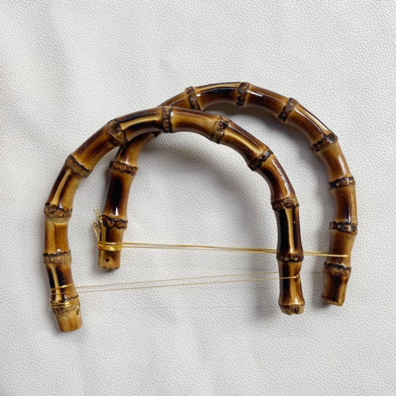 Bambusova ručka za torbice i ručne torbe, ručka za ručnu torbicu u obliku slova U za izradu torbica „uradi sam“ zamjenski dodatak za ručku torbice