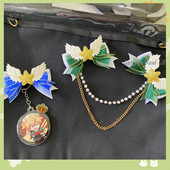 Kawaii Bow Ita Bag Chain Candy Colors Star Wing Bow Pins Podesiva DIY torba Pearl Chain Anime Itabag Decoration Accessories H340