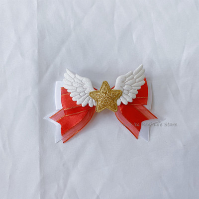 Kawaii Bow Ita Bag Chain Candy Colors Star Wing Bow Pins Podesiva DIY torba Pearl Chain Anime Itabag Decoration Accessories H340