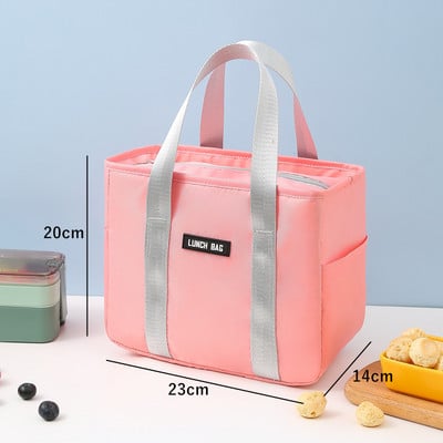 Soojustatud lõunakarbi termokott, suure mahutavusega töötamiseks mõeldud toidu kohaletoimetamise hoiukonteiner naistele jahuti reisipikniku kott