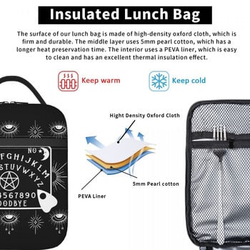 Mystical Spirit Board Halloween Witch Lunch Box Αδιάβροχο Ouija Occult Magick Cooler Thermal Food Insulated Lunch Bag Office