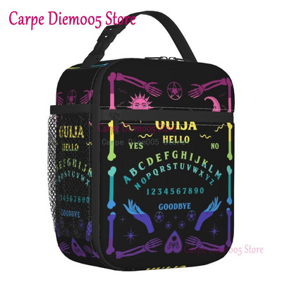 Mystická duchovná doska Halloween Witch Lunch Box nepriepustný Ouija okultný mágia chladič termálne izolované jedlo obed taška kancelária
