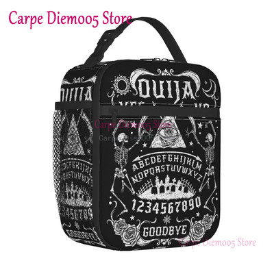 Mystická duchovná doska Halloween Witch Lunch Box nepriepustný Ouija okultný mágia chladič termálne izolované jedlo obed taška kancelária