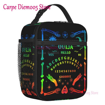 Mystická duchovná doska Halloween Witch Lunch Box nepriepustný Ouija okultný mágia chladič termálne izolované jedlo obed taška kancelária
