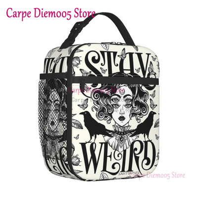 Mystická duchovná doska Halloween Witch Lunch Box nepriepustný Ouija okultný mágia chladič termálne izolované jedlo obed taška kancelária