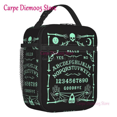 Mystická duchovná doska Halloween Witch Lunch Box nepriepustný Ouija okultný mágia chladič termálne izolované jedlo obed taška kancelária