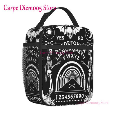 Mystická duchovná doska Halloween Witch Lunch Box nepriepustný Ouija okultný mágia chladič termálne izolované jedlo obed taška kancelária