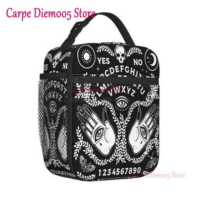 Mystická duchovná doska Halloween Witch Lunch Box nepriepustný Ouija okultný mágia chladič termálne izolované jedlo obed taška kancelária