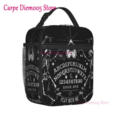 Mystická duchovná doska Halloween Witch Lunch Box nepriepustný Ouija okultný mágia chladič termálne izolované jedlo obed taška kancelária
