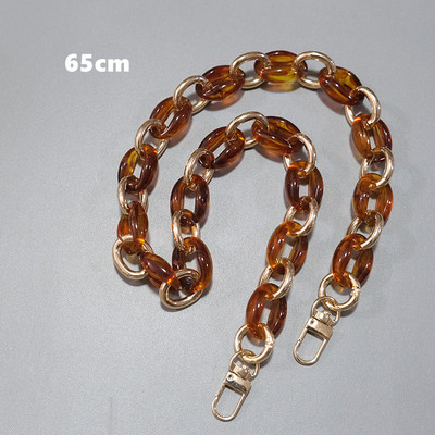 Modes sieviešu rokassomu aksesuāru ķēdes Melns bēšs dzintara krāsas metāls, noņemams sveķu luksusa siksna, sieviešu sajūga plecu soma ķēde