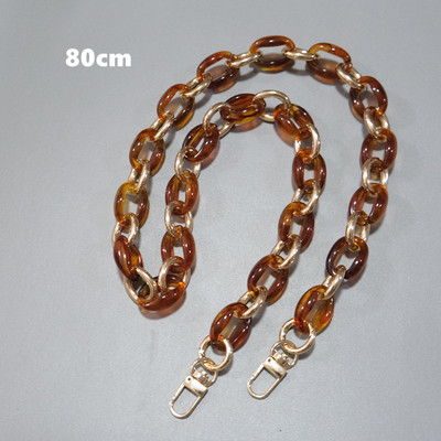 Modes sieviešu rokassomu aksesuāru ķēdes Melns bēšs dzintara krāsas metāls, noņemams sveķu luksusa siksna, sieviešu sajūga plecu soma ķēde