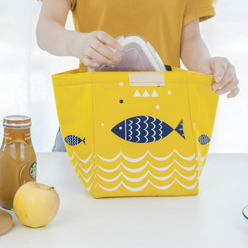 Λειτουργικό μοτίβο Cooler Lunch Box Φορητό μονωμένο πολυεστερικό τσαντάκι μεσημεριανού γεύματος Θερμικές τσάντες πικνίκ τροφίμων για γυναίκες Παιδιά