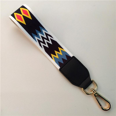 Modni, nova boja, etno stil, remen za ruku, ručka s privjeskom za ključeve, ukrasni remen, remen za dodatke, kratki dodaci za ruke, ručka torbe