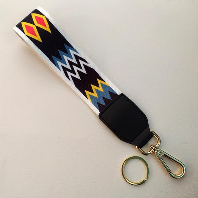 Modni, nova boja, etno stil, remen za ruku, ručka s privjeskom za ključeve, ukrasni remen, remen za dodatke, kratki dodaci za ruke, ručka torbe