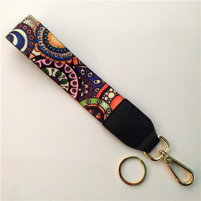 Modni, nova boja, etno stil, remen za ruku, ručka s privjeskom za ključeve, ukrasni remen, remen za dodatke, kratki dodaci za ruke, ručka torbe