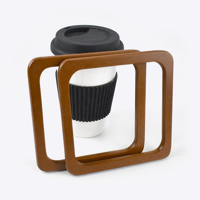 2db Deepeel Fa négyzetes táskák fogantyús pénztárca konzolok barkács kézzel szőtt táska fogantyúk pénztárca keret Kézitáska varrás dekor kiegészítők