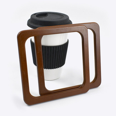 2db Deepeel Fa négyzetes táskák fogantyús pénztárca konzolok barkács kézzel szőtt táska fogantyúk pénztárca keret Kézitáska varrás dekor kiegészítők