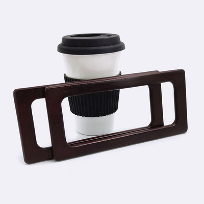 2db Deepeel Fa négyzetes táskák fogantyús pénztárca konzolok barkács kézzel szőtt táska fogantyúk pénztárca keret Kézitáska varrás dekor kiegészítők