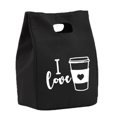 Viața începe după cafea Prânz Geantă frigorifică Toc din pânză Folie izolată Geanta termică pentru picnic Container pentru cină de birou Depozitare alimente