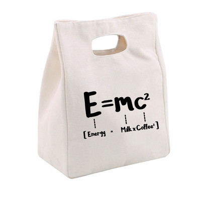 Viața începe după cafea Prânz Geantă frigorifică Toc din pânză Folie izolată Geanta termică pentru picnic Container pentru cină de birou Depozitare alimente