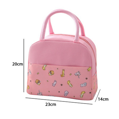 Ebédtáska hűtőtáska hordozható szigetelt doboz vászon termikus hideg étel konténer iskolai piknik férfiaknak nőknek gyerekeknek utazó ebédlődobozok