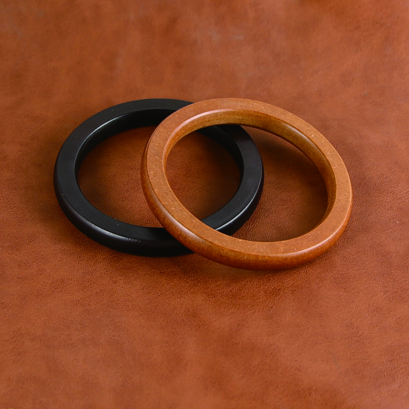 Kerek fa fogantyú kézzel készített kézitáskához Barkácsolás hordtáska pénztárca keret készítés táska akasztó táska tartozékok alkatrészek akasztó