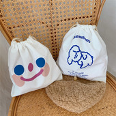 Cute Cartoon Ins Drawstring Bag Cloud Smiling Face Storage Bags Organizator Kozmetika Ručne torbice s konopcima Ženska torbica s konopcima