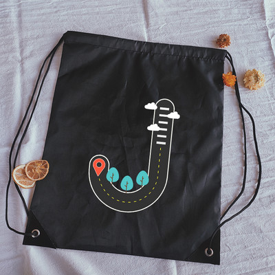 Ceļa zīmju burti Drukāt aukliņu soma āra fitnesa sporta somas komplekts kabatas jogas soma mugursoma grāmatu soma pielāgotas somas